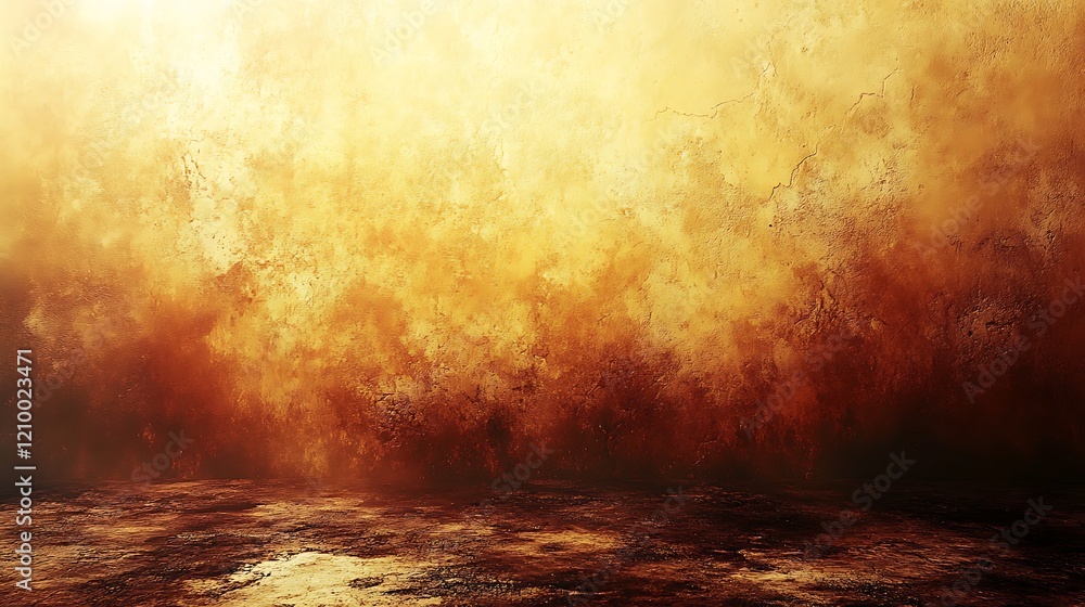 Poster inferno: a fiery abstract background texture with deep oranges, reds, and browns creating a dramatic