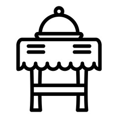 Vector Design Dining Table Icon Style