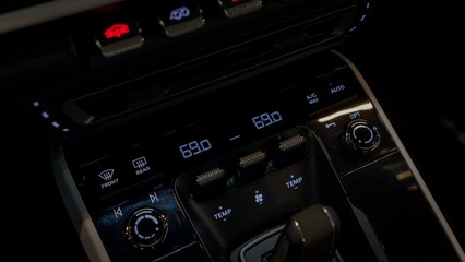 Obraz premium Temperature controls in a car