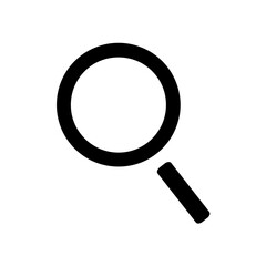 search icon or search symbol on transparent background