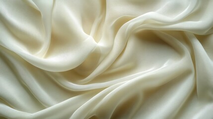 Obraz premium Draped Cream Colored Fabric Showing Texture