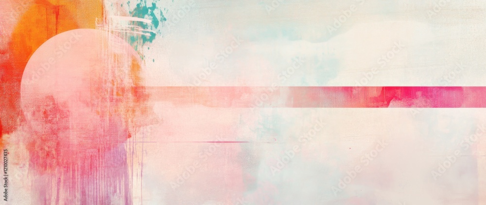 Poster abstract colorful patterns create an energetic backdrop with hues of pink and blue in a modern art s