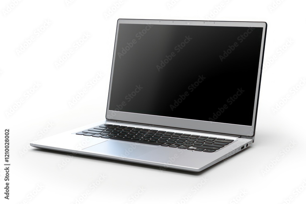 Poster laptop computer white background portability