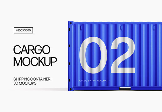 Shipping Container Mockup