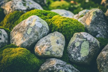 Mossy Rocks and Natural Texture