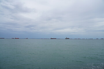 Obraz premium fishing boats on the beach