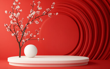 Background of traditional China element e-commerce product display platform
