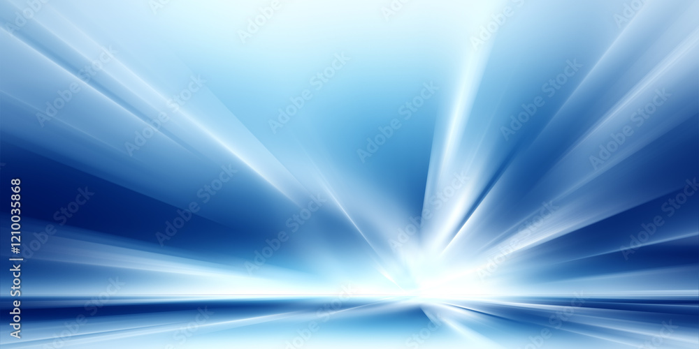 Poster abstract futuristic background with glowing blue light effect. high speed. hi-tech. abstract technol
