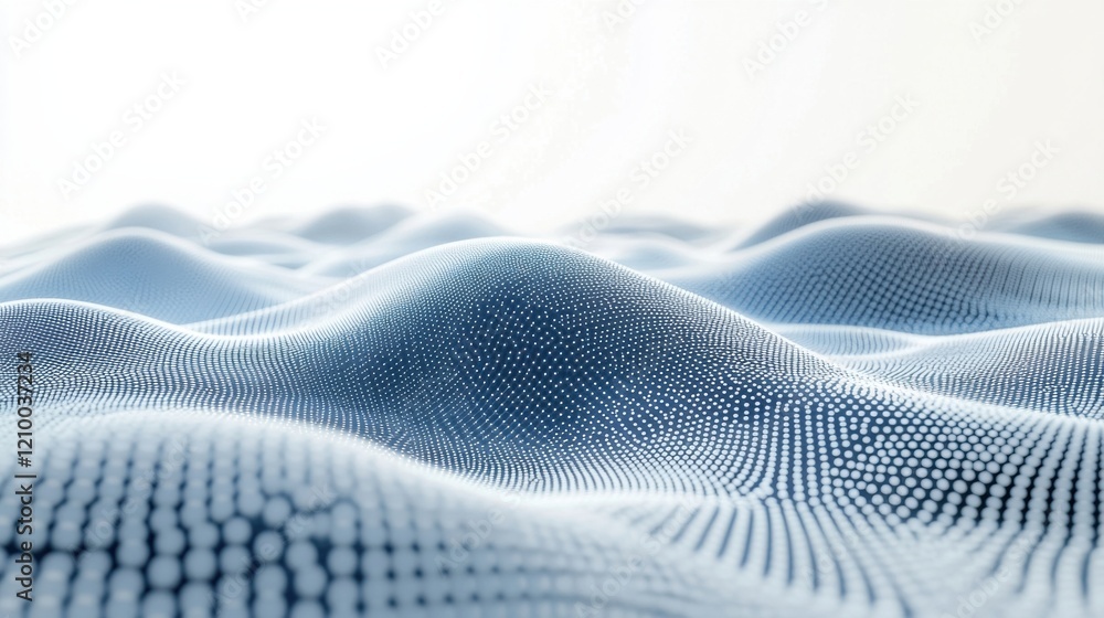 Poster a blue and white abstract background with a wavy pattern