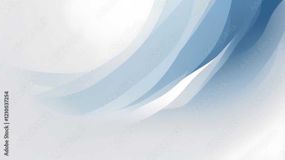 Aufkleber abstract blue gradient background with flowing lines for professional business use