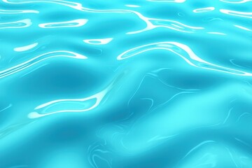 Obraz premium A vibrant, tranquil surface of blue water, reflecting light and creating gentle waves.