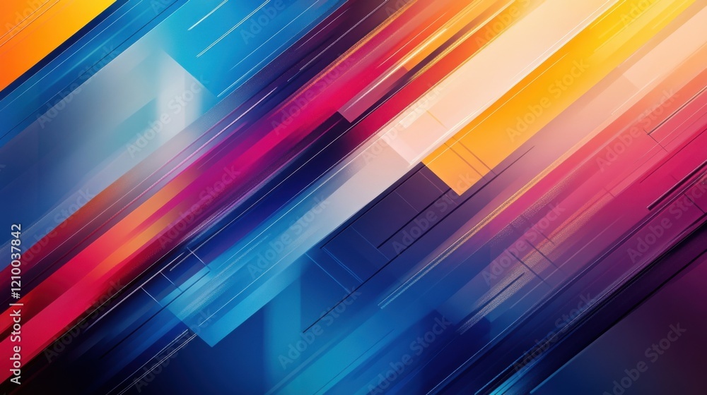 Poster a colorful abstract background with lines and colors