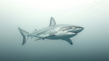 Obraz premium Great white shark underwater ocean wildlife documentary (2)