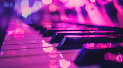 Futuristic sound vibes with abstract pink and violet glowing visuals