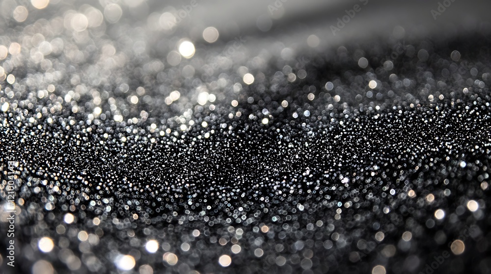 Poster shimmering glitter texture: a captivating macro photograph showcasing a close-up of glistening, shim