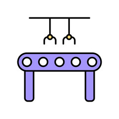 Icon a machine, isolated against a clean background.