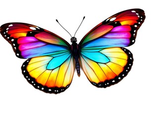 Obraz premium butterfly image with unique wings on a white background