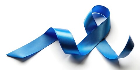 Blue ribbon: Fight colon cancer. Prevent it. Detect it early.  Support those affected.