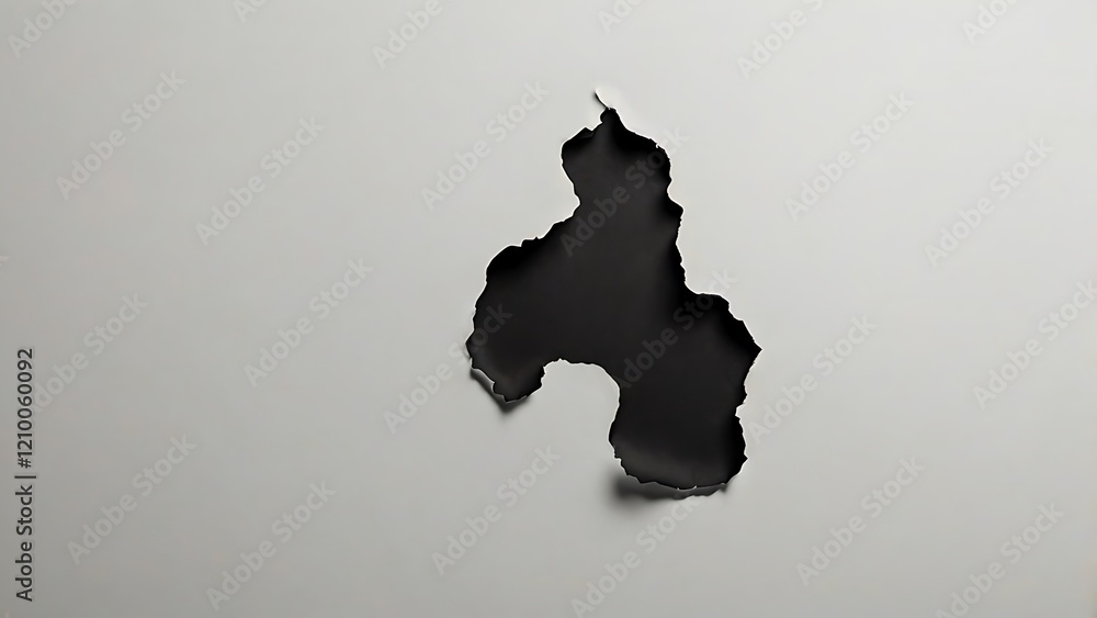 Poster abstract cut-out design on a plain white background for business use in presentations