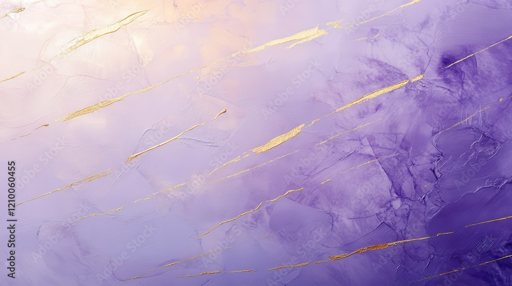 Poster elegant pastel gradient created with pencil strokes displaying a serene blend of purple and gold ton