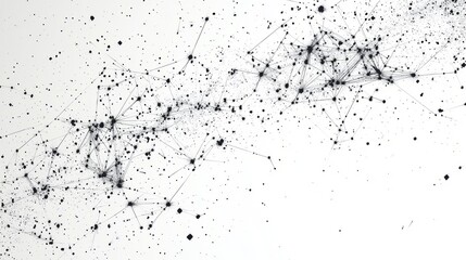 Fototapeta premium constellation, line-art, macro, white background, fine details of star patterns, artistic and sharp.