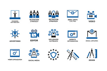 business icon set 