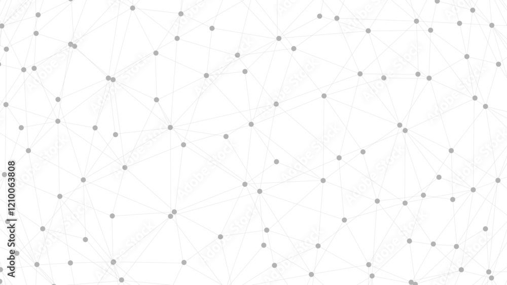 Poster Technology abstract background. Dots connected by lines. Minimalist mesh backdrop. Abstract polygonal shape.