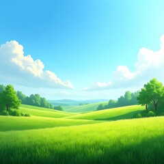 landscape with grass and sky