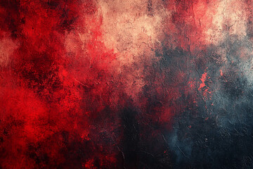 Fototapeta premium A textured abstract background featuring a blend of deep red, black, and hints of gray, creating a dramatic and moody atmosphere.