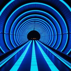 Futuristic Light Tunnel