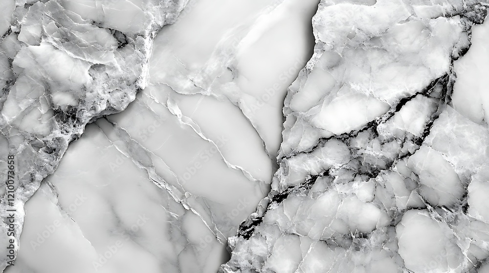 Poster gray marble texture: elegant close-up shot showcasing the intricate veining and texture of gray marb