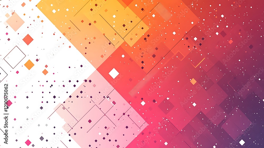 Poster abstract geometric gradient: vibrant abstract background featuring a dynamic interplay of geometric 