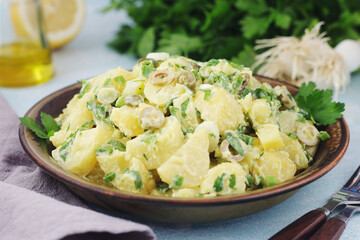 Traditional German dish potato salad