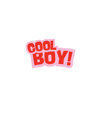 Cool boy! t-shirt design