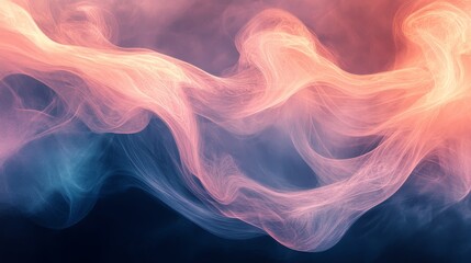 Obraz premium Abstract Pink and Blue Swirling Nebula Design