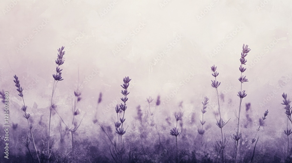 Poster Grunge-inspired backdrop with lavender hues creating a serene and moody atmosphere for artistic inspiration