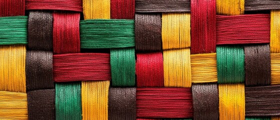 Celebrating black history month inspired layered african textiles in prominent red american freedom diverse culture