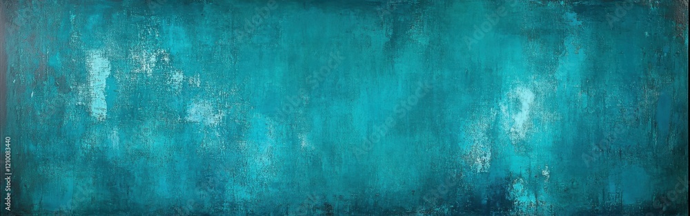 Poster textured deep turquoise background with subtle variations creating depth and intrigue