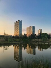 Fototapeta premium downtown Toronto at sunset