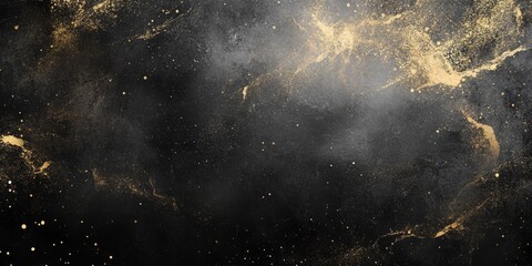 Obraz premium black background with marble texture in old vintage paper design, Generative AI