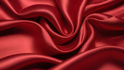 Fototapeta premium Elegant satin waves in high-resolution 4K, ideal for upscale branding and stylish design needs. Rich texture and luminous highlights bring sophistication to your creative projects.