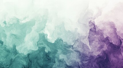 Fototapeta premium Abstract Teal Purple Swirling Cloud Texture Design