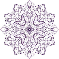 Beautiful flower art and mandala vector design