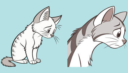 Cat  bundle design and illustrator eps