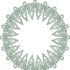 Beautiful flower art and mandala vector design