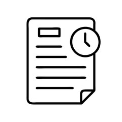 agenda document icon, agenda document line art - simple line art of agenda document, perfect for agenda document logos and icons