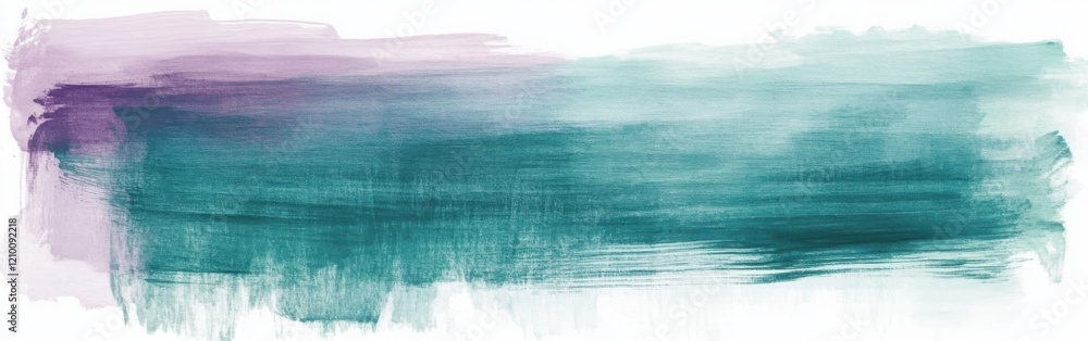 Poster layered pencil strokes create a minimalist artwork with teal and lavender hues, offering a calming a