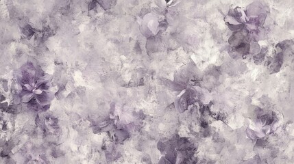 Obraz premium Muted gray and lavender abstract pencil strokes create harmony in torn splotches that evoke a tranquil atmosphere