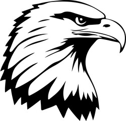  eagle head silhouette art