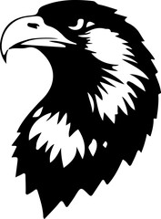 Obraz premium eagle head silhouette art